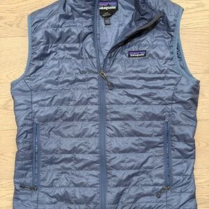Patagonia Mens Small Nano Blue Puff Vest
